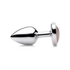 Booty Sparks Gemstones Rose Quartz Heart Anal Plug - Small - Anal Products