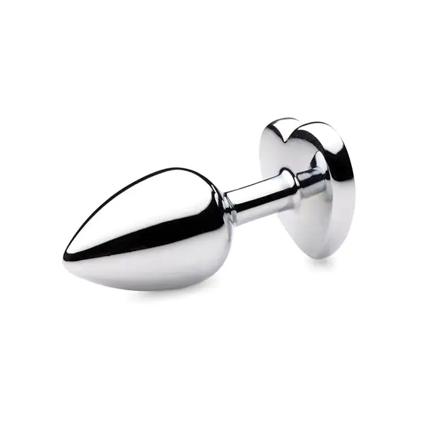 Booty Sparks Gemstones Rose Quartz Heart Anal Plug - Small - Anal Products