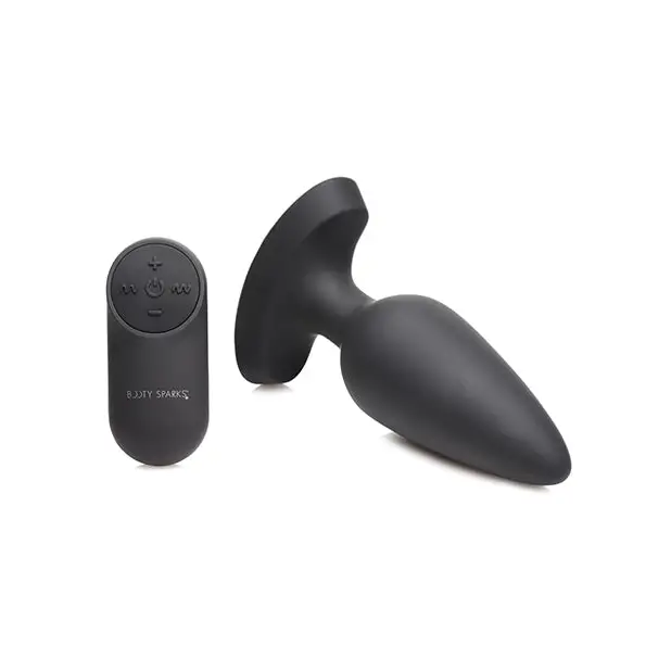 Booty Sparks Laser Heart Anal Plug w/Remote - Large - Anal Products