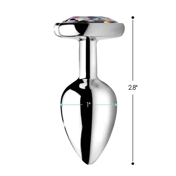 Booty Sparks Rainbow Prism Heart Anal Plug - Small - Anal Products