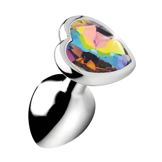 Booty Sparks Rainbow Prism Heart Anal Plug - Small - Anal Products