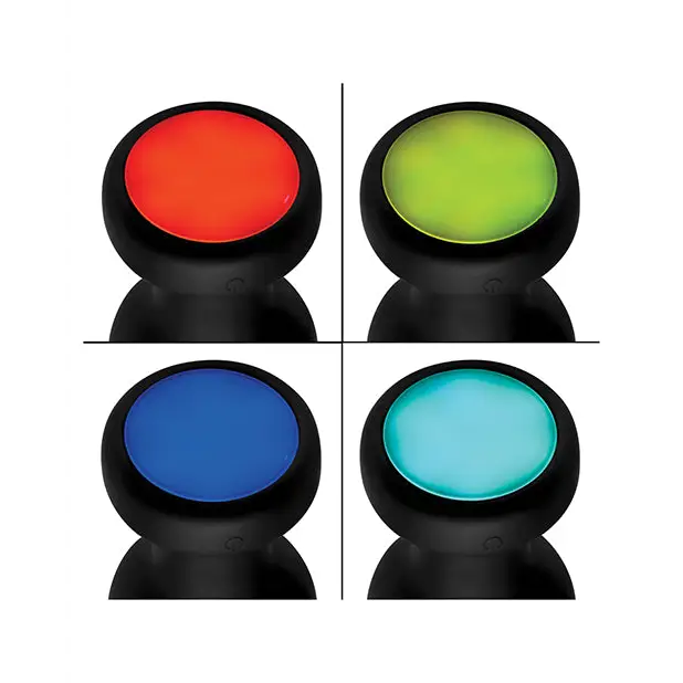 Booty Sparks Silicone Vibrating LED Plug - Small - Anal Products