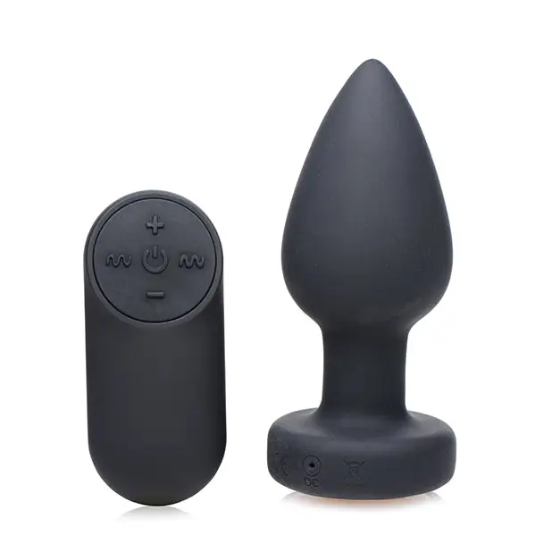 Booty Sparks Silicone Vibrating LED Plug - Small - Anal Products
