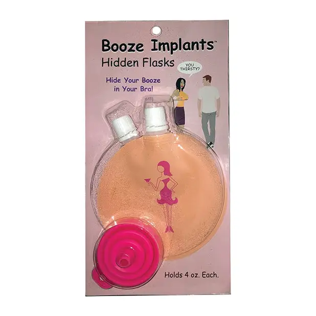 Booze Implants Hidden Flask - 4 oz Each - Bachelorette & Party Supplies