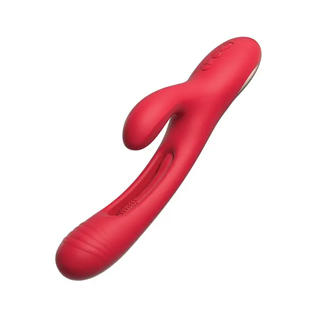 Bora-Rabbit Tapping G-spot Vibrator - Red