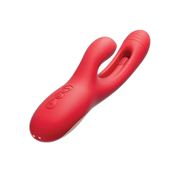 Bora-Rabbit Tapping G-spot Vibrator - Red