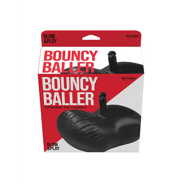 Bouncy Baller Inflatable Cushion w/Dildo & Foot Pump - Dolls & Masturbators