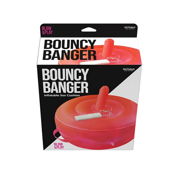Bouncy Banger Inflatable Cushion w/Vibrating Dildo - Dolls & Masturbators