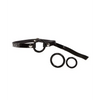 Bound by Diamonds Open Ring Gag - Black - Bondage Blindfolds & Restraints