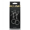 Bound C2 Nipple Clamps - Gunmetal - Bondage Blindfolds & Restraints