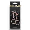 Bound C2 Nipple Clamps - Rose Gold - Bondage Blindfolds & Restraints
