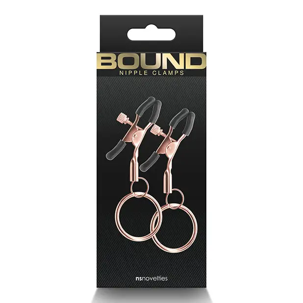 Bound C2 Nipple Clamps - Rose Gold - Bondage Blindfolds & Restraints