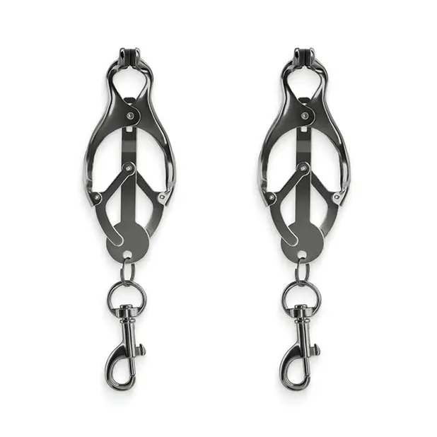 Bound C3 Nipple Clamps - Gunmetal - Bondage Blindfolds & Restraints