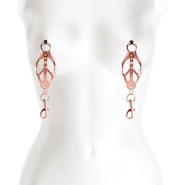 Bound C3 Nipple Clamps - Rose Gold - Bondage Blindfolds & Restraints