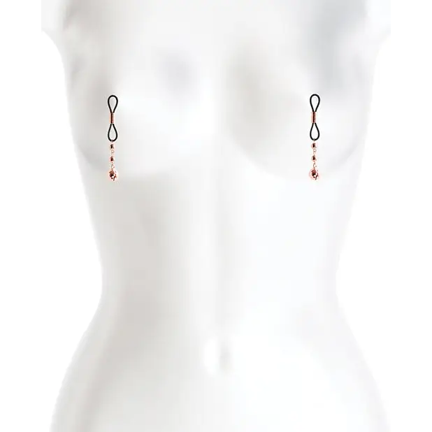 Bound D1 Nipple Clamps - Rose Gold - Bondage Blindfolds & Restraints