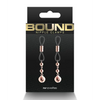 Bound D1 Nipple Clamps - Rose Gold - Bondage Blindfolds & Restraints