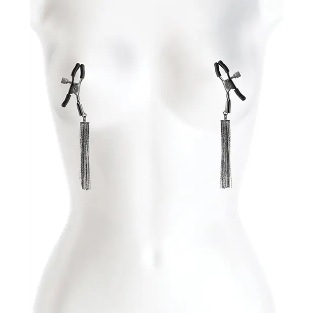 Bound D2 Nipple Clamps - Gunmetal - Bondage Blindfolds & Restraints