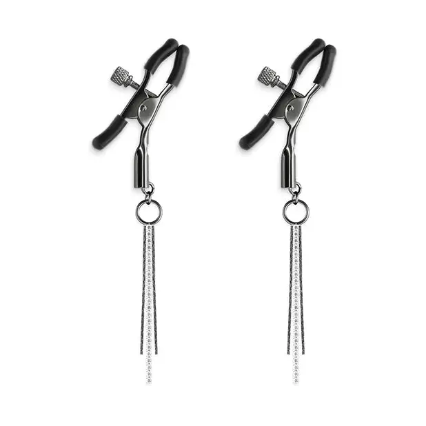Bound D3 Nipple Clamps - Gunmetal - Bondage Blindfolds & Restraints