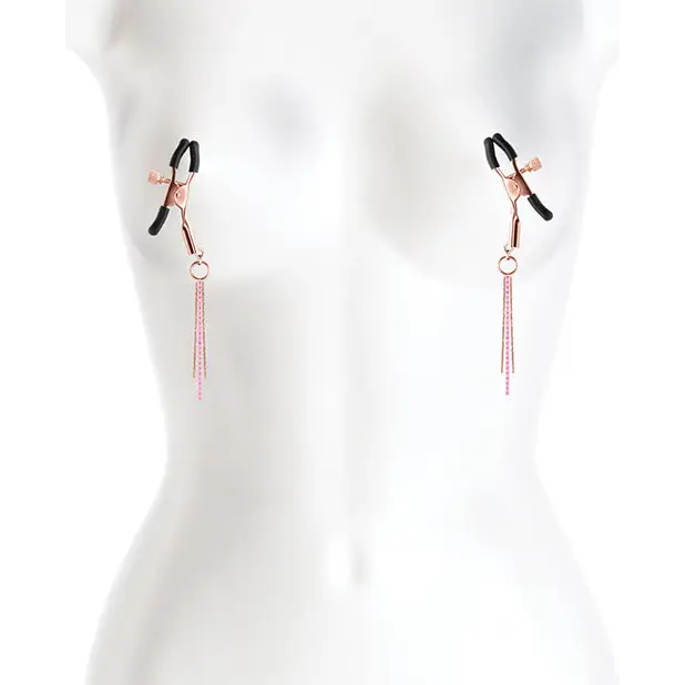 Bound D3 Nipple Clamps - Rose Gold - Bondage Blindfolds & Restraints