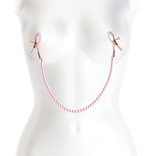 Bound DC1 Nipple Clamps - Pink - Bondage Blindfolds & Restraints