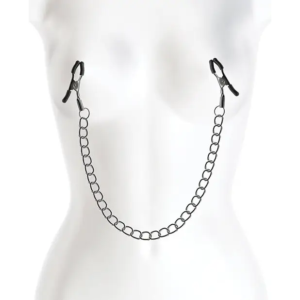 Bound DC2 Nipple Clamps - Gunmetal - Bondage Blindfolds & Restraints