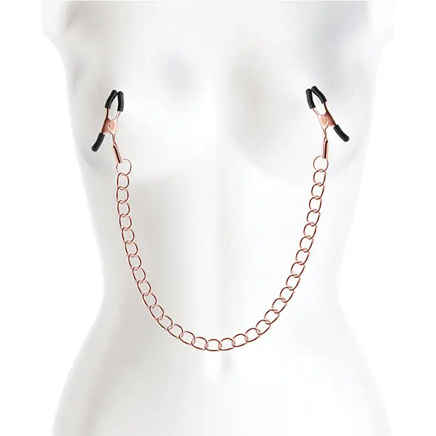 Bound DC2 Nipple Clamps - Rose Gold - Bondage Blindfolds & Restraints