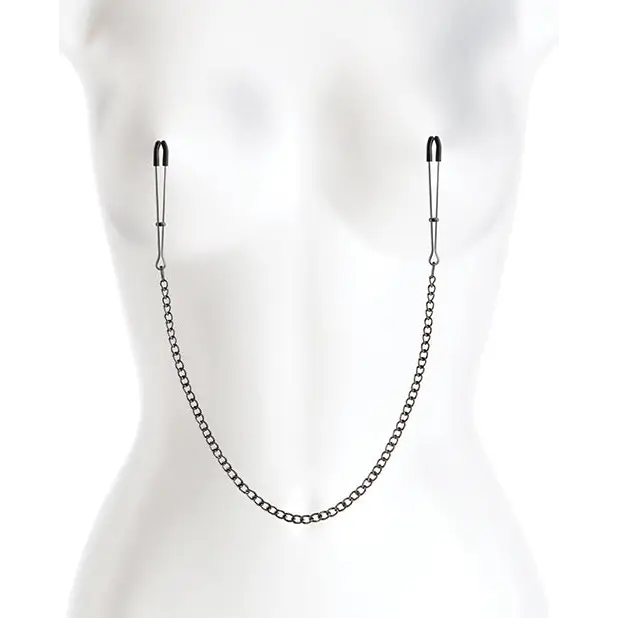 Bound DC3 Nipple Clamps - Gunmetal - Bondage Blindfolds & Restraints