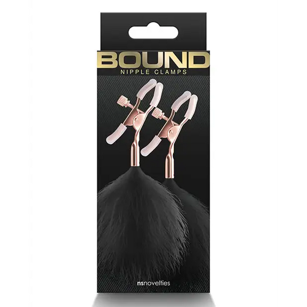 Bound F1 Nipple Clamps - Black - Bondage Blindfolds & Restraints