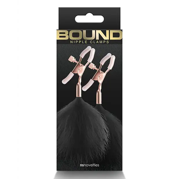 Bound F1 Nipple Clamps - Black - Bondage Blindfolds & Restraints