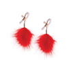 Bound F1 Nipple Clamps - Red - Bondage Blindfolds & Restraints