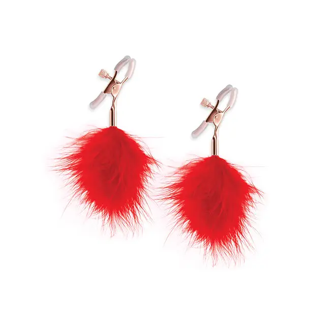 Bound F1 Nipple Clamps - Red - Bondage Blindfolds & Restraints
