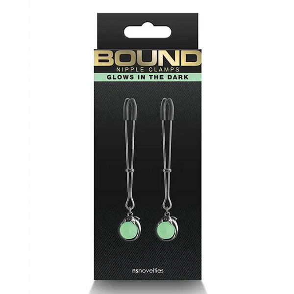 Bound G1 Nipple Clamps - Gunmetal - Bondage Blindfolds & Restraints