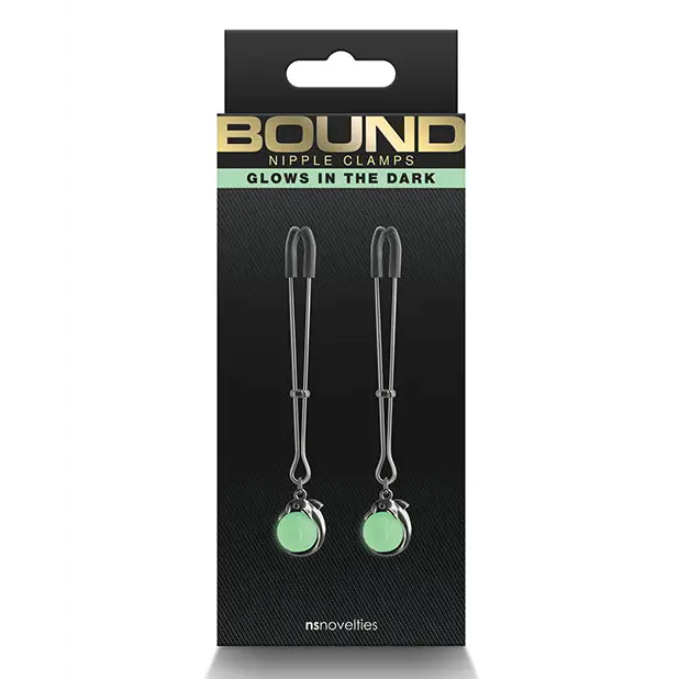 Bound G1 Nipple Clamps - Gunmetal - Bondage Blindfolds & Restraints