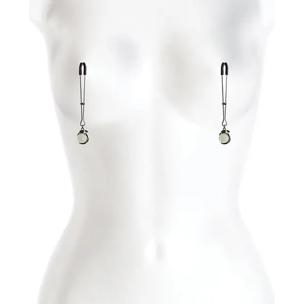 Bound G1 Nipple Clamps - Gunmetal - Bondage Blindfolds & Restraints