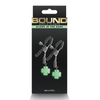 Bound G4 Nipple Clamps - Gunmetal - Bondage Blindfolds & Restraints