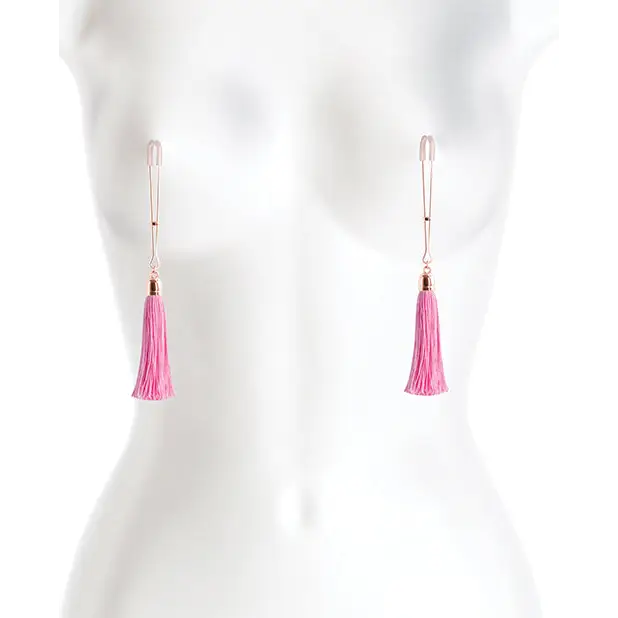 Bound T1 Nipple Clamps - Pink - Bondage Blindfolds & Restraints