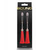 Bound T1 Nipple Clamps - Red - Bondage Blindfolds & Restraints