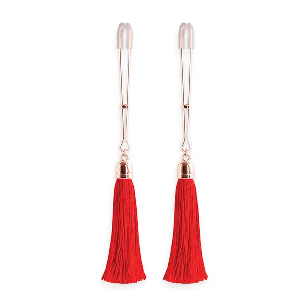 Bound T1 Nipple Clamps - Red - Bondage Blindfolds & Restraints