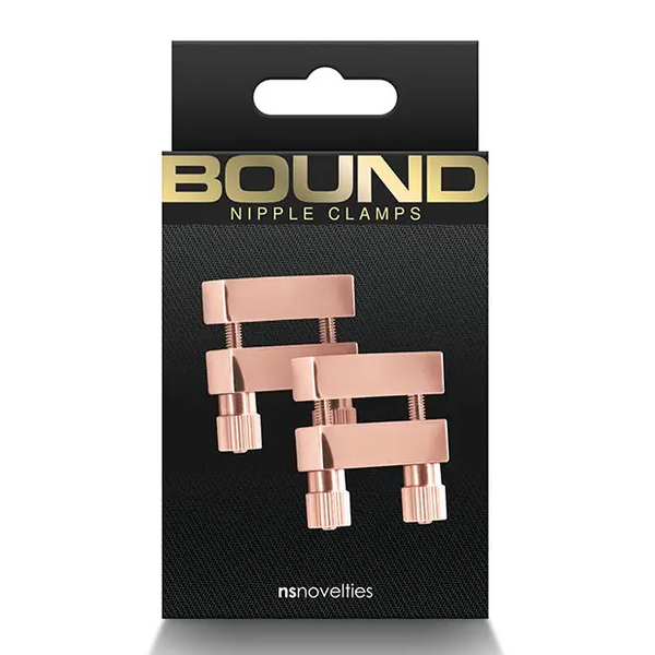 Bound V1 Nipple Clamps - Rose Gold - Bondage Blindfolds & Restraints