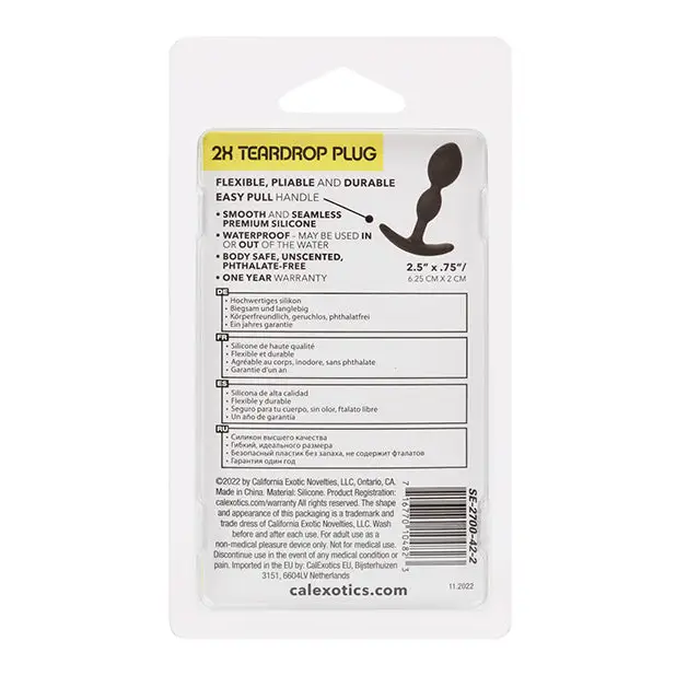 Boundless 2X Teardrop Plug - Anal Products