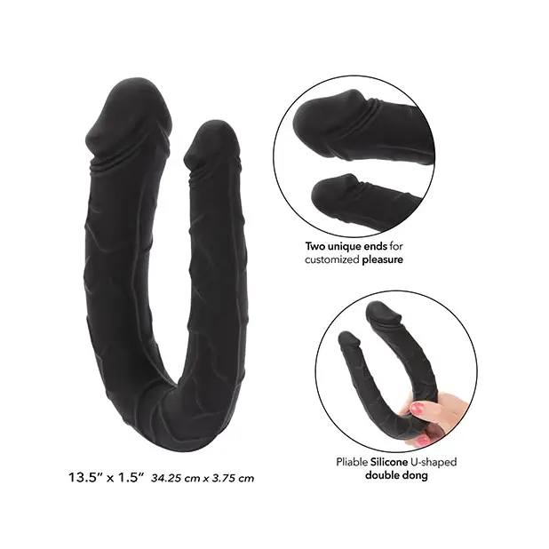 Boundless AC/DC Double Dong - Black - Dongs & Dildos
