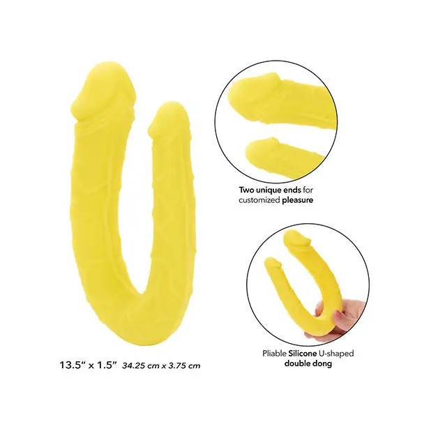 Boundless AC/DC Double Dong - Yellow - Dongs & Dildos