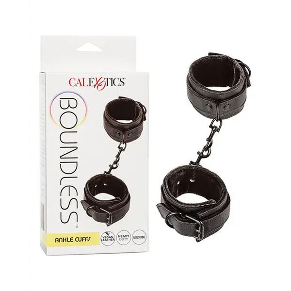 Boundless Ankle Cuffs - Black - Bondage Blindfolds & Restraints