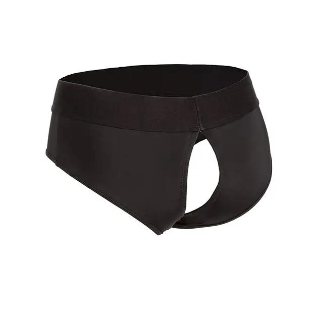 Boundless Backless Brief L/XL - Black - Strap Ons