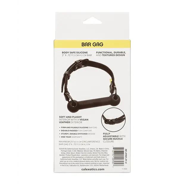 Boundless Bar Gag - Black - Bondage Blindfolds & Restraints