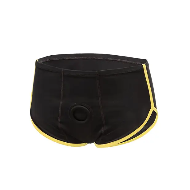 Boundless Boxer Brief - Black/Yellow 2XL/3XL - Strap Ons
