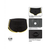 Boundless Boxer Brief - Black/Yellow S/M - Strap Ons