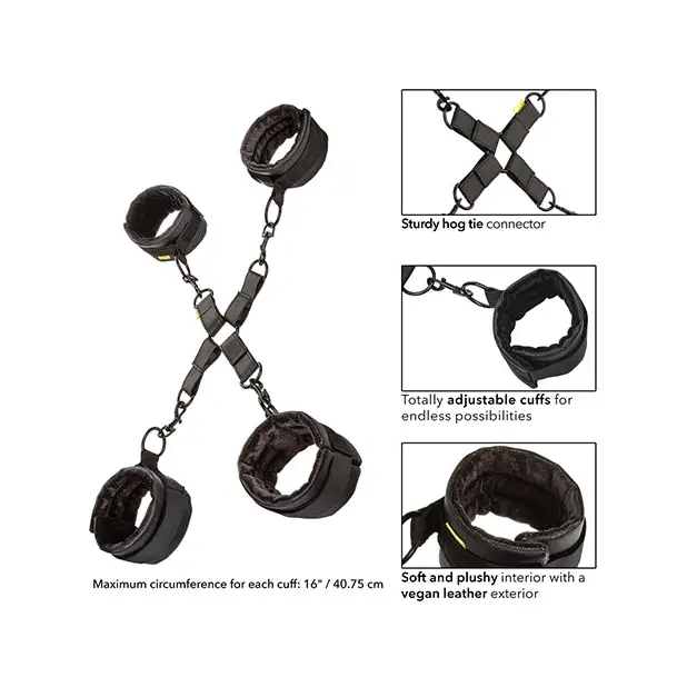 Boundless Hog Tie - Black - Bondage Blindfolds & Restraints