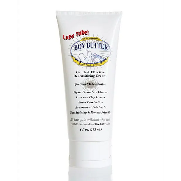 Boy Butter Desensitizing Comfort Cream - 6 oz Lube Tube - Gay & Lesbian Products