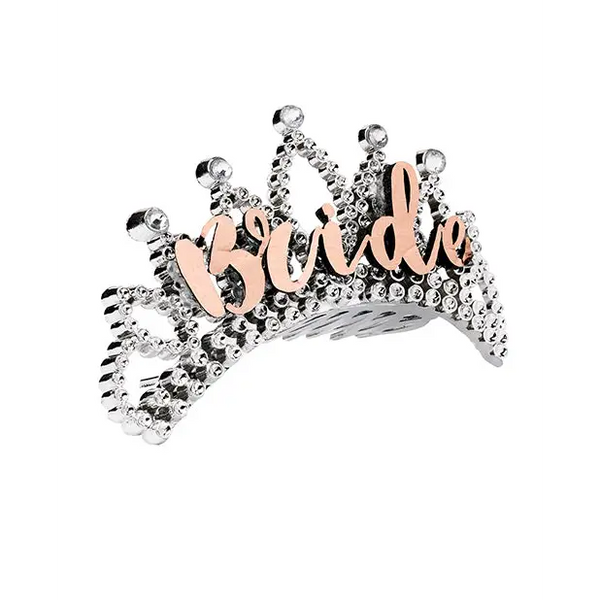 Bride Tiara - Rose Gold - Bachelorette & Party Supplies
